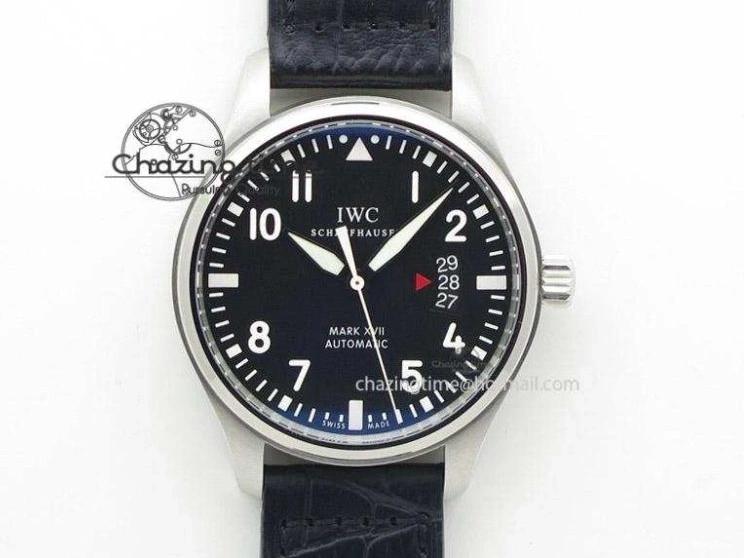 MIROTIME 0601 Lightweight Portugieser Automatic SS IW501708 APSF 1:1 Best Edition Light Blue Dial on Gray Leather Strap A 7012